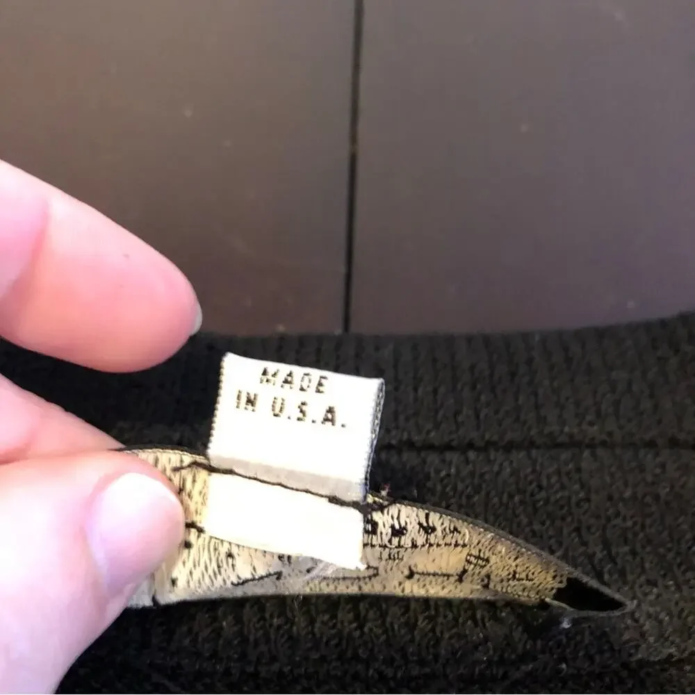 St John Collection black with white gold trim santana knit zip front jacket 10